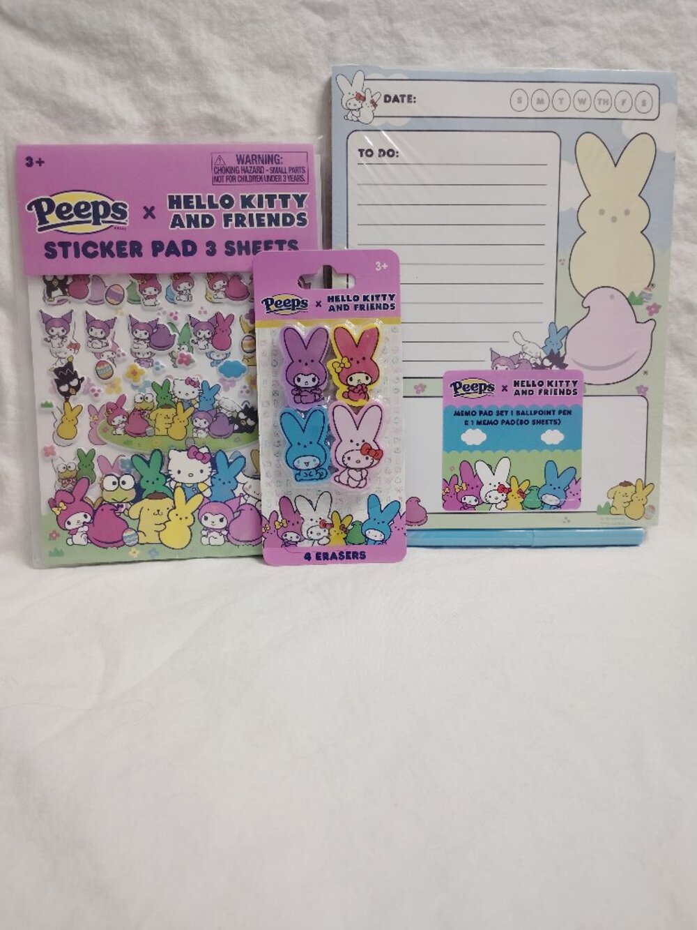 Hello Kitty and Peeps Stationery set